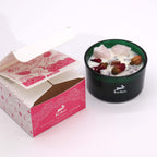 Bougie Quartz Rose & Fleurs Séchées | Ambiance Amour et Douceur