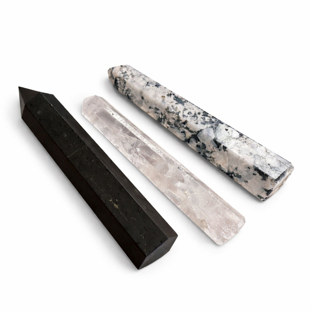 Obélisque Tourmaline Noire Six Faces | Décoration Zen & Ancrage