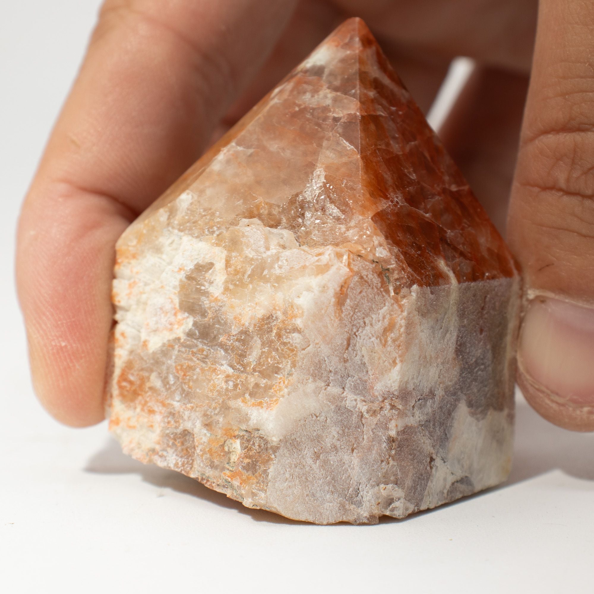 Pointes Polies Matrix & Tourmaline | Lot de 5-6 Pierres Naturelles