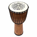 Djembé Artisanal Motif Hamsa | Bois de Suar & Peau Naturelle 50 cm