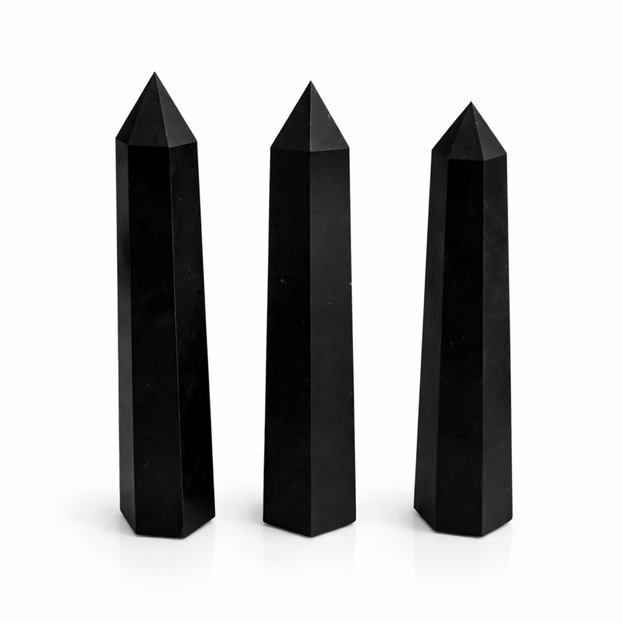 Obélisque Tourmaline Noire Six Faces | Décoration Zen & Ancrage