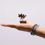 Arbre de Pierres Œil de Tigre sur Socle Orgonite | Décoration Zen