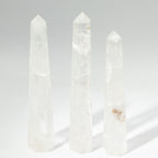 Obélisque Cristal de Roche Six Faces | Décoration Zen & Clarté