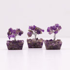 Arbre de Pierres Améthyste sur Socle Orgonite | Décoration Zen & Sérénité
