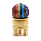 Boule de Cristal Sept Chakras Facettée | Équilibre & Harmonie
