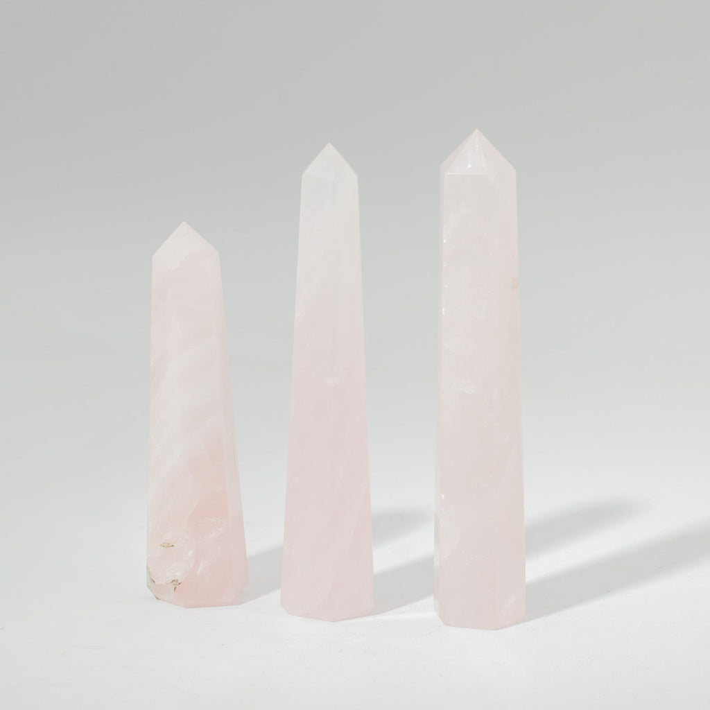 Obélisque Quartz Rose Six Faces | Décoration Zen & Douceur Naturelle