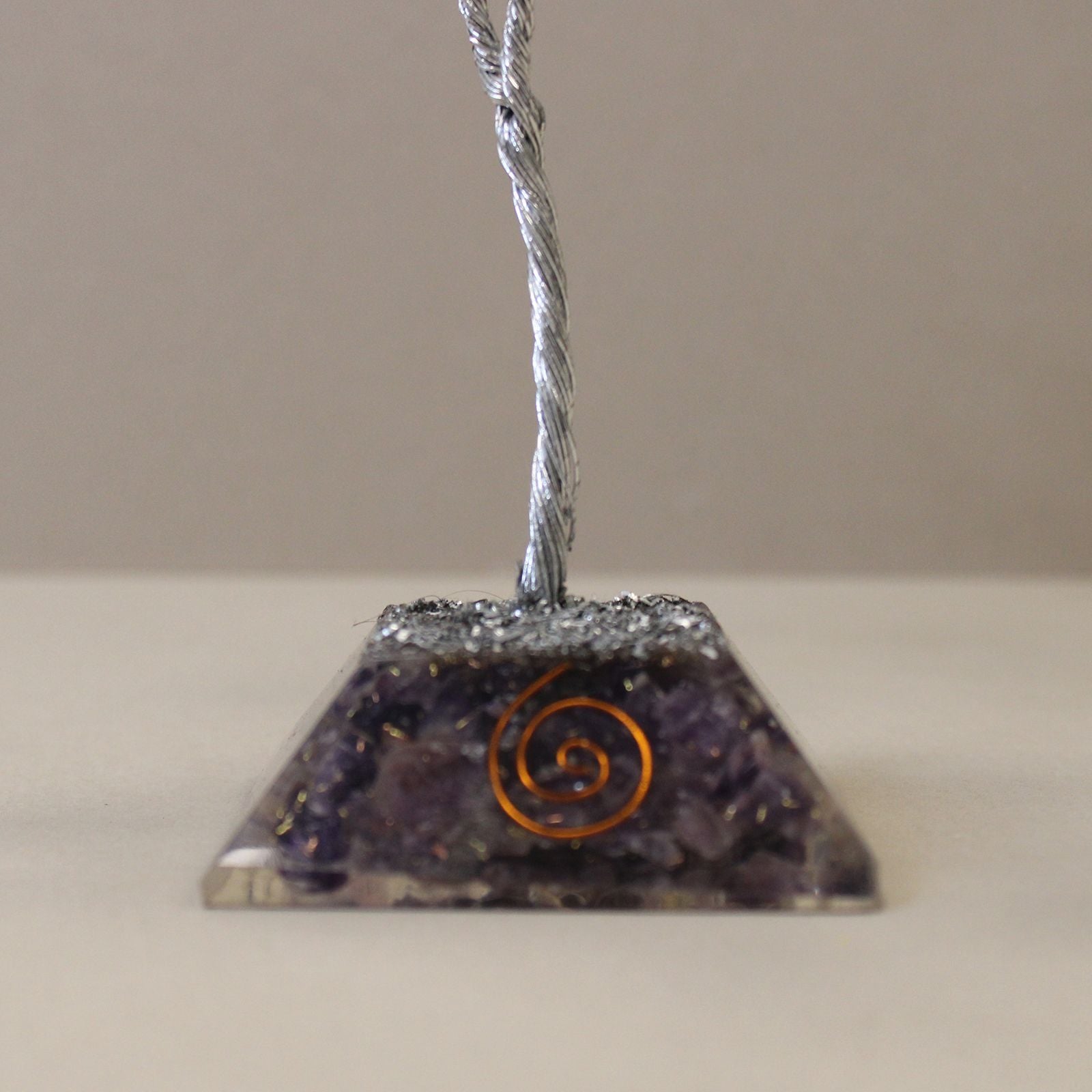 Arbre de Pierres Améthyste & Orgonite | Décoration Zen 80 Pierres