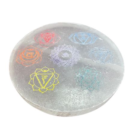 Plaque de Rechargement Sélénite Chakra | Harmonie & Bien-être
