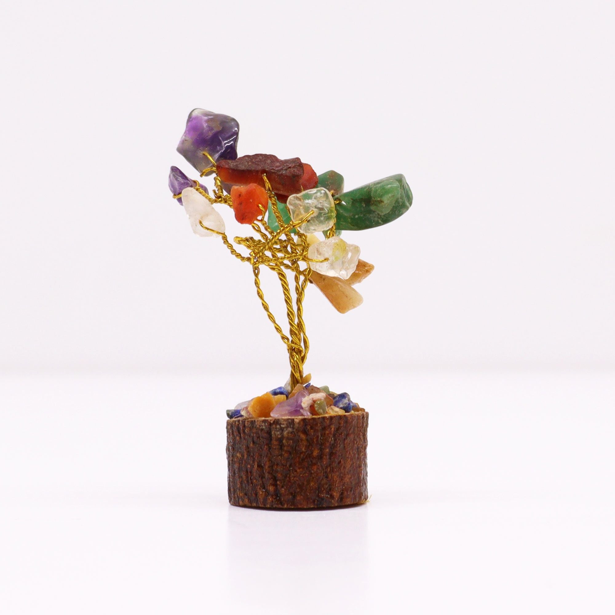 Arbre de Pierres Gemmes Mini | Décoration Zen Multi-Pierres