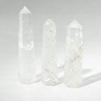 Obélisque Cristal de Roche Six Faces | Clarté & Harmonie Déco