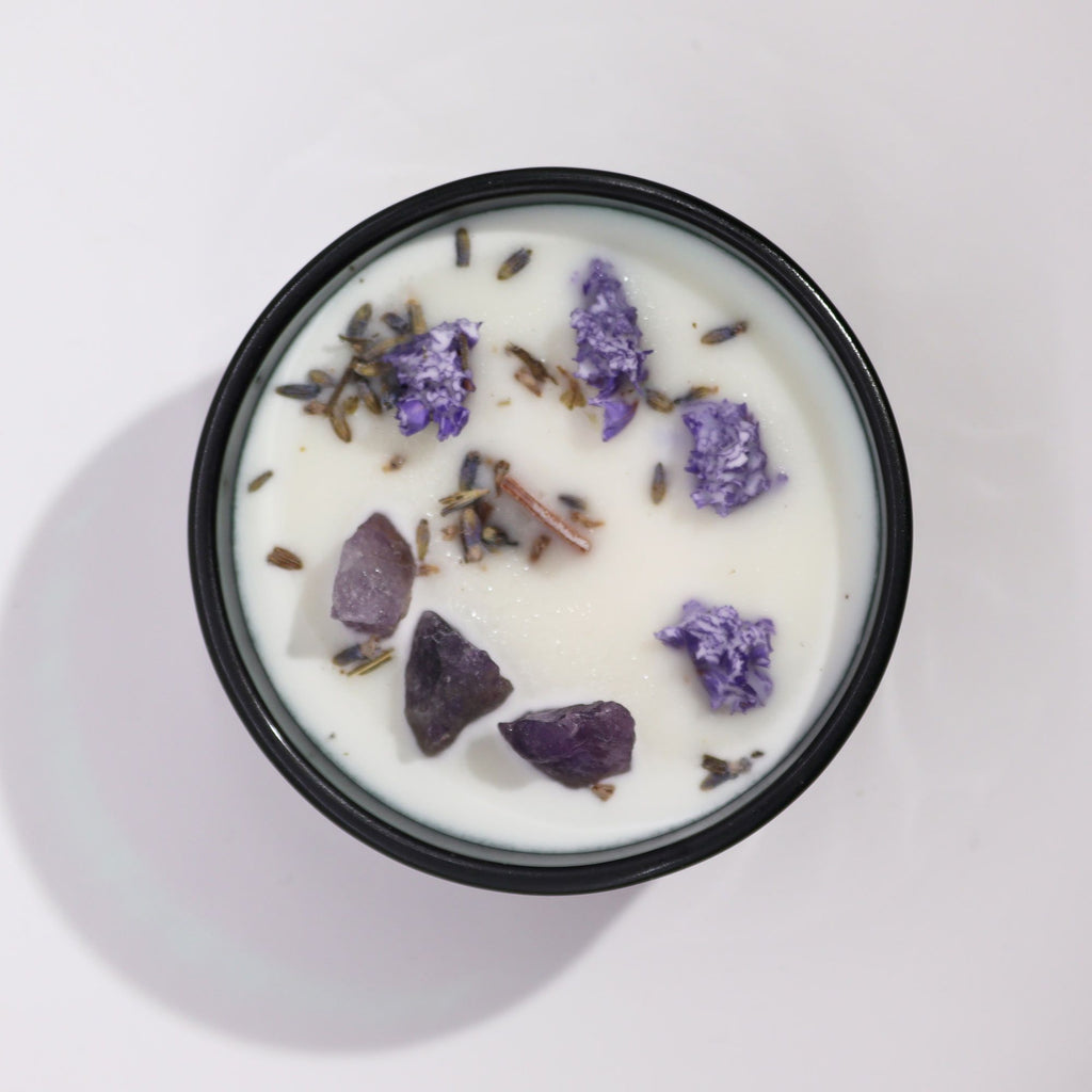 Bougie Aromathérapie Améthyste & Lavande | The Moon Zen