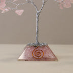Arbre de Pierres Quartz Rose & Orgonite | Décoration Zen Apaisante