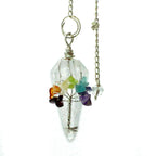 Pendule Quartz & Sept Chakras | Équilibre et Sérénité