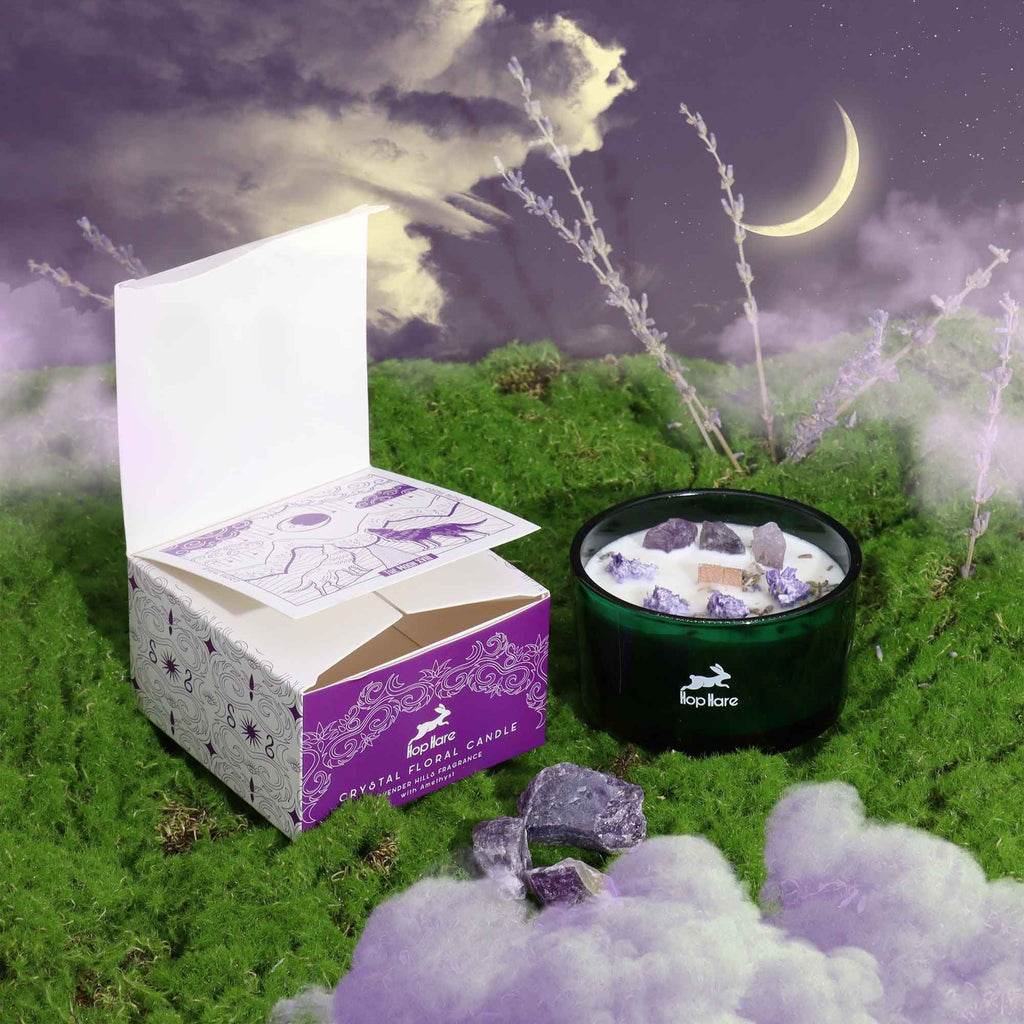 Bougie Aromathérapie Améthyste & Lavande | The Moon Zen