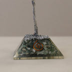Arbre de Pierres Agate Mousse & Orgonite | Décoration Zen 80 Pierres