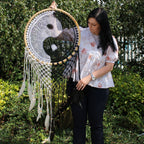 Attrape-Rêves Yin Yang XXL | Décoration Zen Bali 50 cm