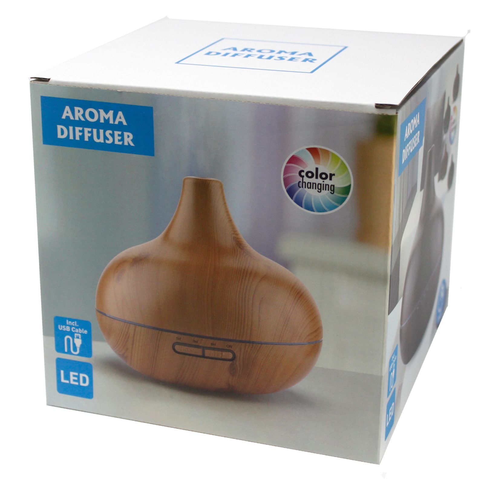 Packaging du diffuseur Santorini avec visuel produit