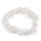 Bracelet en pierres naturelles d'opalite, bijou bien-être élastique