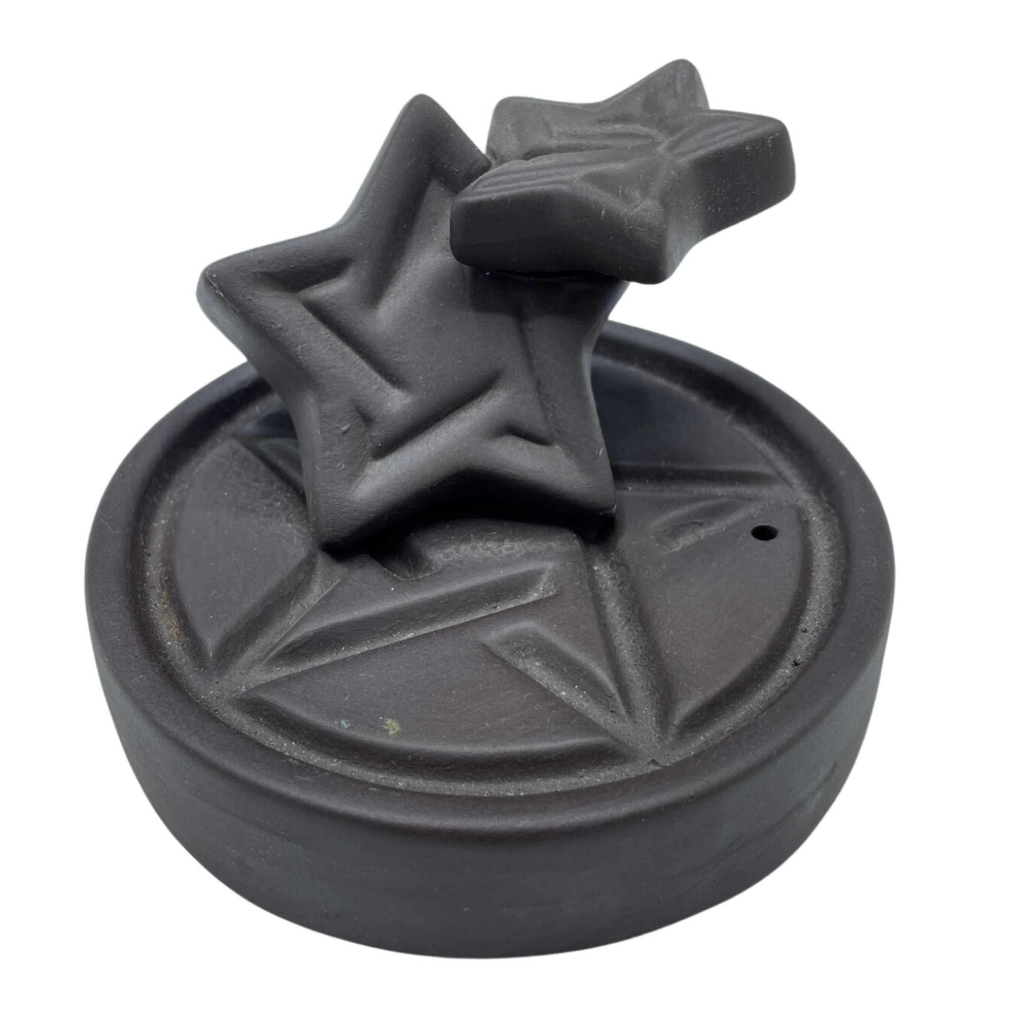 Bruleur encens backflow pentagramme avec effet cascade fumee relaxante