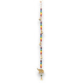 Carillon éléphant avec perles chakras fait main en Inde, symbole de force et d’équilibre pour une ambiance zen
