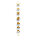 Carillon phases de lune suspendu avec alignement des cycles lunaires, décoration zen et spirituelle