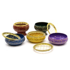 Collection de brûleurs d’encens en laiton représentant les 7 chakras, accessoires de purification énergétique My Essencya