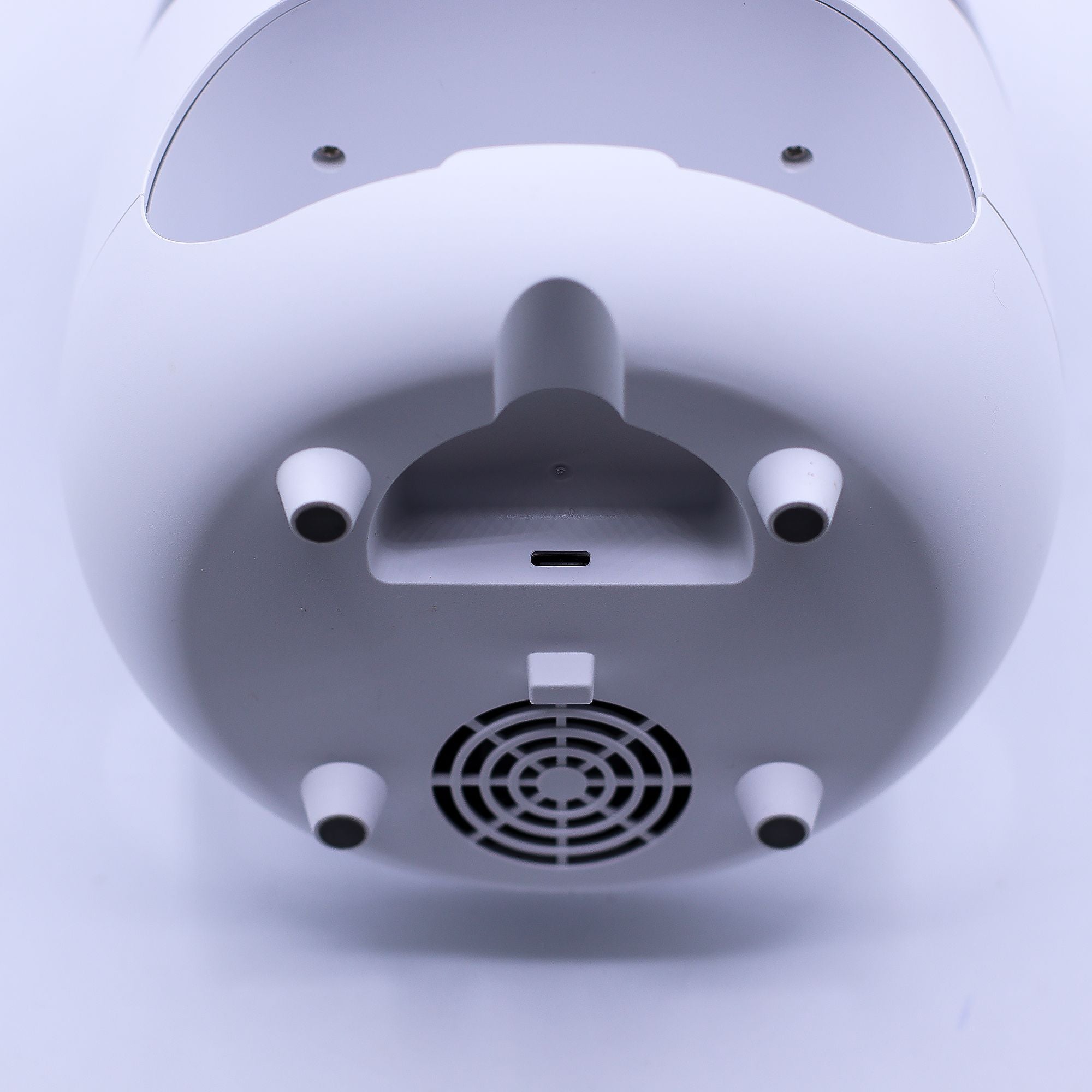 Vue du dessous du diffuseur avec système de ventilation et diffusion