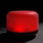 Diffuseur Aarhus avec lumière LED rouge créant une atmosphère chaleureuse