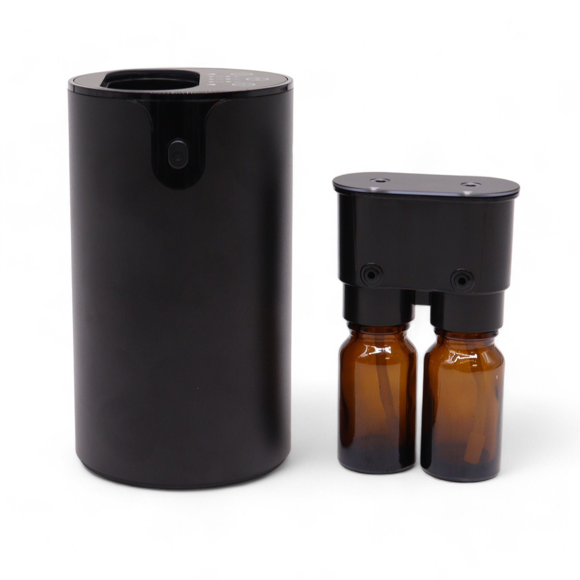 Diffuseur sans eau à nébulisation USB-C noir avec flacons d’huiles essentielles pour diffusion pure et intense