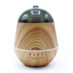 Diffuseur d’huiles essentielles effet bois avec éclairage LED et minuterie