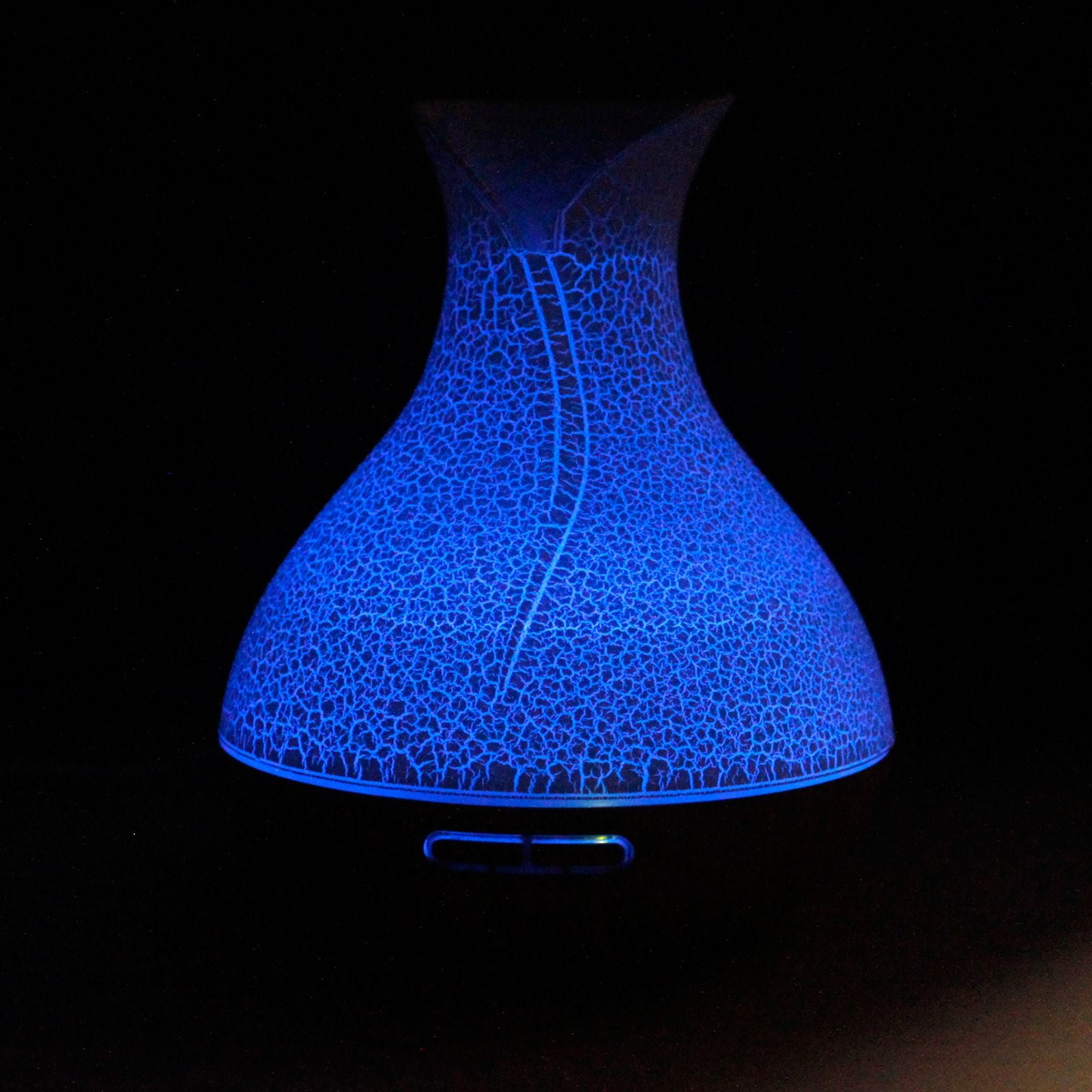 Diffuseur Palma avec éclairage LED bleu pour ambiance zen