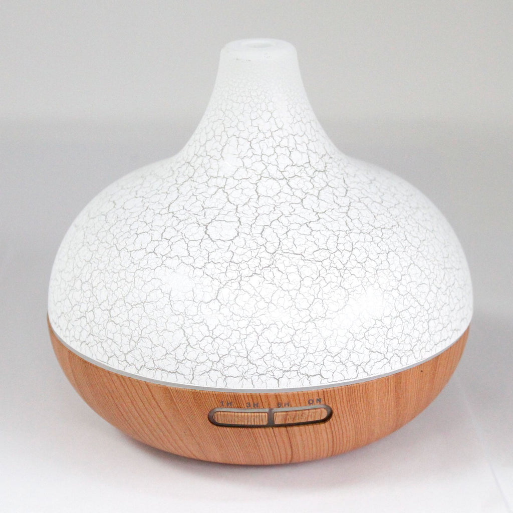 Diffuseur Santorini effet coquillage avec design moderne et lumière LED