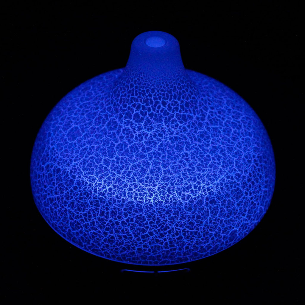 Diffuseur Santorini avec lumière LED bleue intense