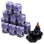 plusieurs boîtes d’encens backflow masala aromatika parfum everest empilées pack de 10 cônes d’encens