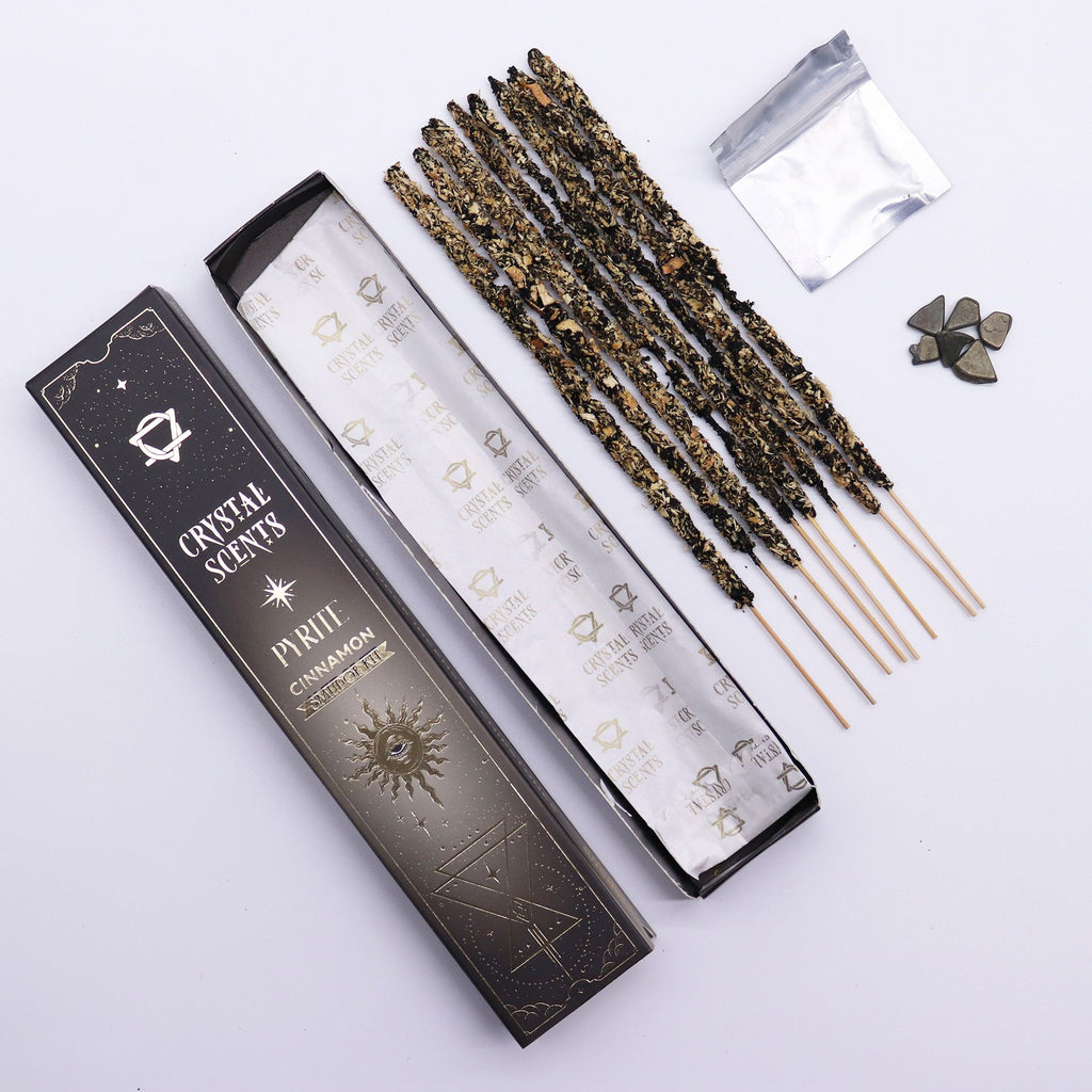 encens-smudge-pyrite-cannelle-batons-et-cristaux