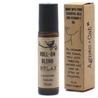 Flacon roll-on huiles essentielles Relax 10 ml pour application sur poignets et tempes – aromathérapie naturelle