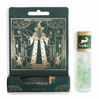 Roll-on tarot Le magicien aux huiles essentielles avec pierre d’aventurine – parfum relaxant et apaisant.