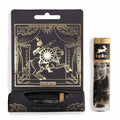 Roll-on tarot Le cavalier aux huiles essentielles avec pierre tourmaline noire – parfum relaxant et apaisant.